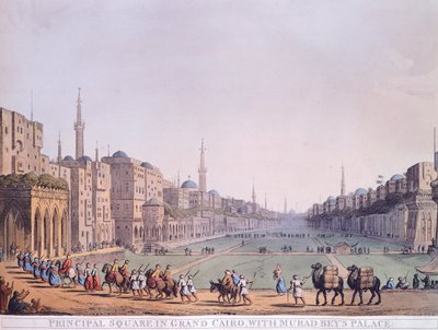 Plaza principal de El Cairo, por Luigi Mayer de Luigi Mayer