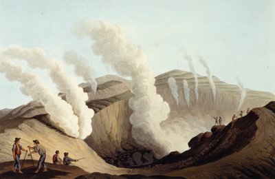 Cráter en la Isla de Volcán de Luigi Mayer
