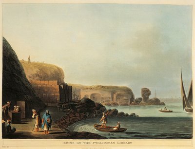 Alejandría, Ruinas de la Biblioteca de Ptolomeo de Luigi Mayer