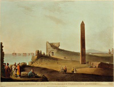 Francia, París, Aguja de Cleopatra en Alejandría de Luigi Mayer