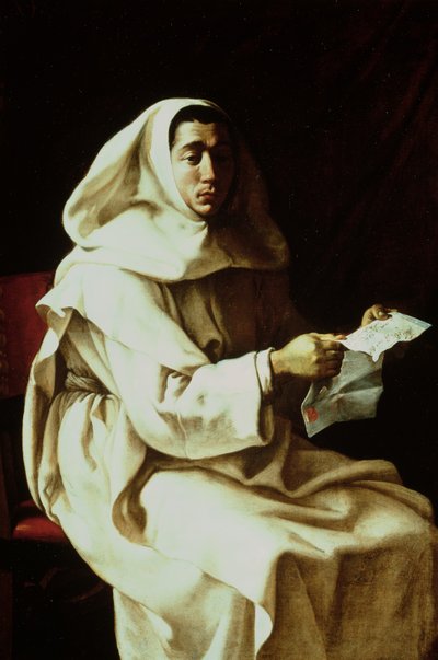Retrato de un monje de la familia Pueroni de Luigi Miradori