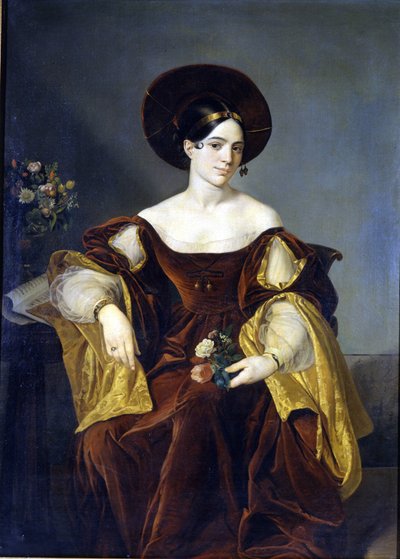 María de la Felicidad Malibrán (1808 - 1836) Pintura de Luigi Pedrazzi.Museo della Scala de Milán de Luigi Pedrazzi