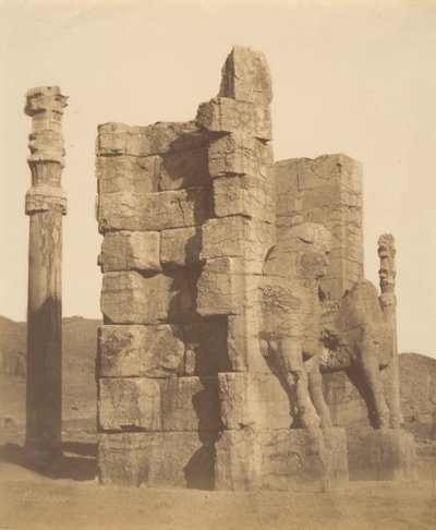 Puerta de todas las Naciones, Persépolis, Fars, 1840s-60s de Luigi Pesce