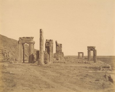 12 [Persépolis, W: antes de la restauración, 1840s-60s de Luigi Pesce