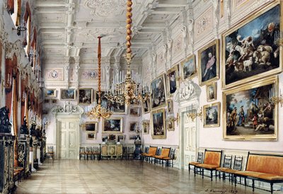 El salón de baile en la casa del Conde Bezborodko, San Petersburgo, 1849 de Luigi Premazzi
