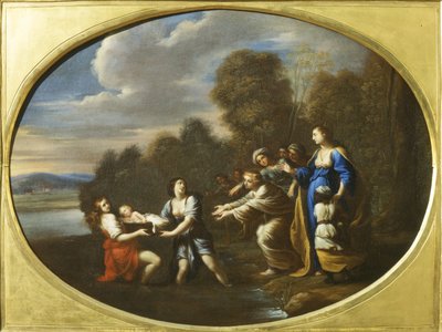 Moisés rescatado del Nilo (pintura) de Luigi Primo Gentile