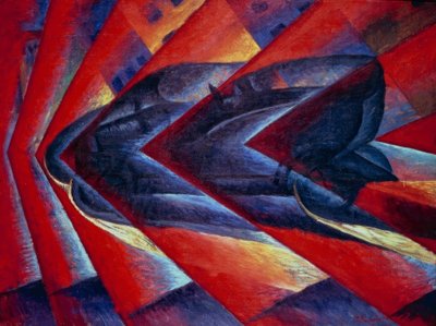 Dinamismo de un automóvil de Luigi Russolo