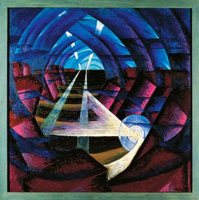 Suiza, Basilea, Compenetración de Casas+Luz+Cielo de Luigi Russolo