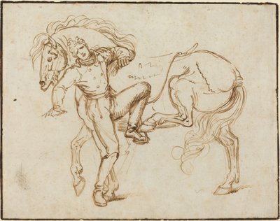Jinete Montando un Caballo de Luigi Sabatelli I