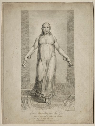 Cristo descendiendo a la tumba de Luigi Schiavonetti