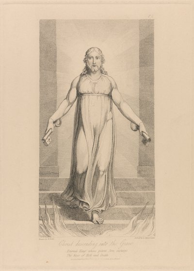 Cristo descendiendo a la tumba de Luigi Schiavonetti