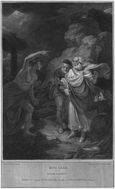 Rey Lear. Acto III. Escena IV, 1792 de Luigi Schiavonetti