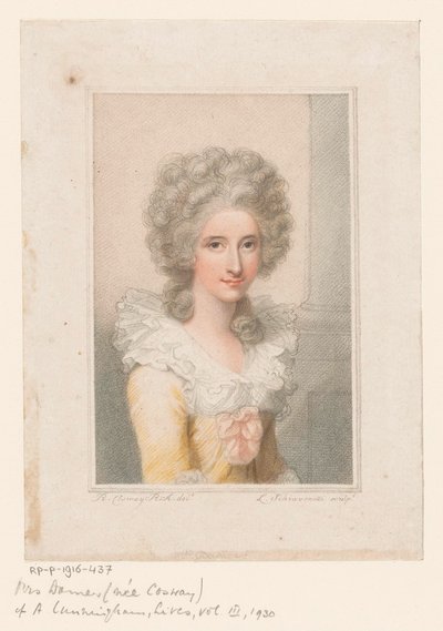 Retrato de la escultora Anne Seymour Damer de Luigi Schiavonetti
