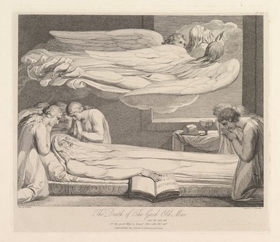 La muerte del buen anciano, de La Tumba, un poema de Robert Blair, 1 de marzo de 1813 de Luigi Schiavonetti