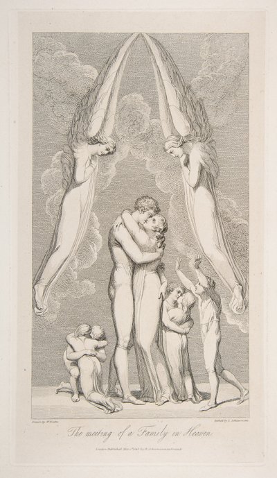 El Encuentro de una Familia en el Cielo, de La Tumba, un Poema de Robert Blair, 1 de marzo de 1813 de Luigi Schiavonetti