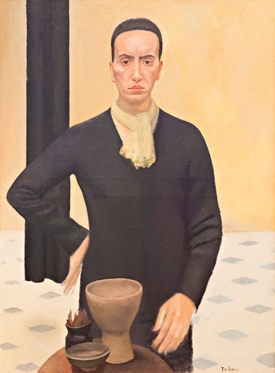 Figura de negro, c.1935 (óleo sobre lienzo) de Luigi Trifoglio