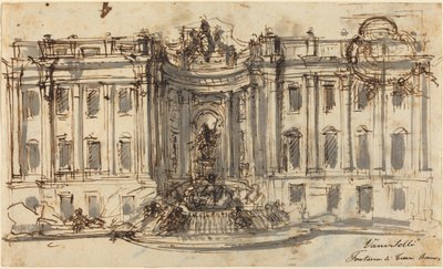 Propuesta para la Fuente de Trevi de Luigi Vanvitelli