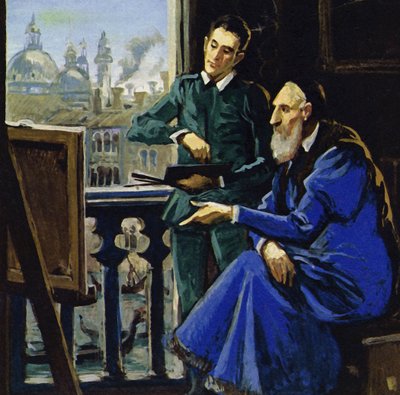 Dominico Theotocopuli, más conocido en el mundo como El Greco (litografía en color) de Luis Arcas Brauner
