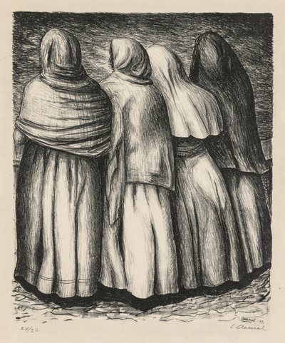 Mujeres de perfil de Luis Arenal