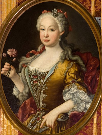 Marie Barbara de Portugal (Marie Barbara de Bragance) - Rococo : Portrait of Infanta Barbara of Portugal (1711-1758) par Melendez, Luis Egidio (1716-1780), ca 1729-1735. Oil on canvas, 83x65. Ayuntamiento de Sevilla de Luis Egidio Melendez