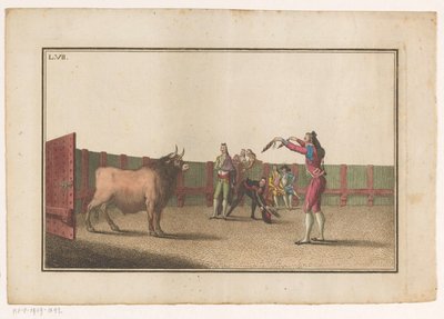 Torero con banderillas Colección de las principales suertes de una corrida de toros (título de la serie) Colección de las maniobras taurinas más importantes (título de la serie) de Luis Fernandez Noseret