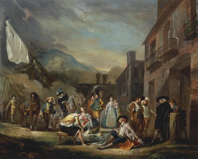 Un picnic en una posada rural de Luis Paret y Alcazar