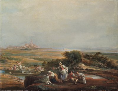 Vista de Fuenterrabía (fragmento) de Luis Paret y Alcazar