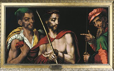 Cristo ante Poncio Pilato Pintura de Luis de Morales (1515-1586) siglo XVI de Luis de Morales
