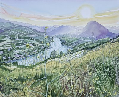Amanecer en el valle del río de Luisa Millicent