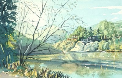 Reflejos serenos a orillas del lago de Luisa Millicent