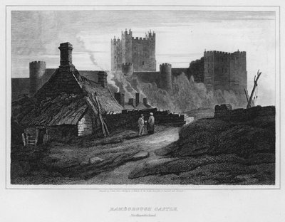 Castillo de Bamborough, Northumberland de Luke (after) Clennell