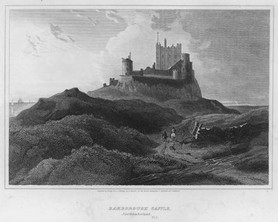 Castillo de Bamborough, Northumberland de Luke (after) Clennell