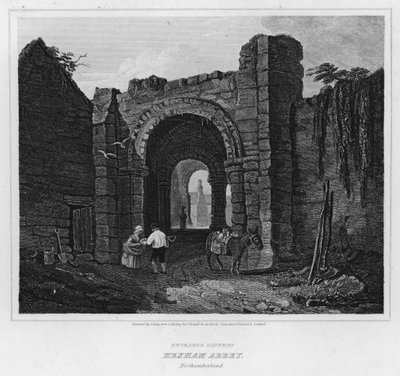 Puerta de entrada, Abadía de Hexham, Northumberland de Luke (after) Clennell