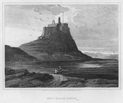 Castillo de Holy Island de Luke (after) Clennell