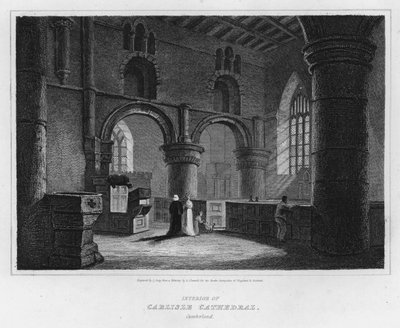 Interior de la catedral de Carlisle, Cumberland de Luke (after) Clennell