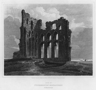 Parte del Monasterio de Tynemouth, Northumberland de Luke (after) Clennell
