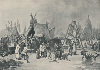 La Feria en el Támesis Congelado, 1814, 1920 de Luke Clennell