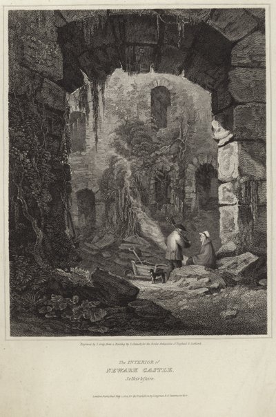 El interior del Castillo de Newark de Luke Clennell