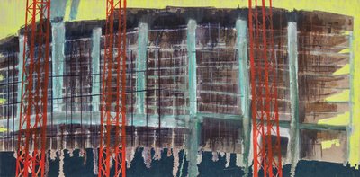 Work in Progress I, 2014 (óleo y acrílico sobre lienzo) de Luke M Walker