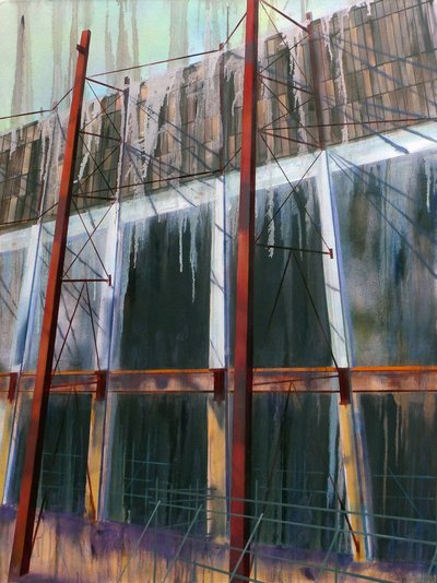 WorkinProgress 14, 2016 (óleo sobre lienzo) de Luke M Walker