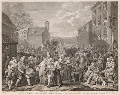 Marcha a Finchley en el Año 1746 (Después de Hogarth) de Luke Sullivan