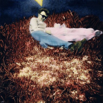 Un día en Folkstone, junio de 1954, c.2012 (pintura acrílica sobre papel) de Luke Waller