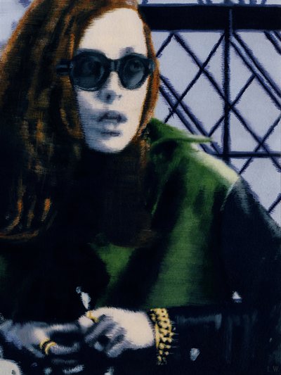 Jess, c.2012 (pintura acrílica sobre papel) de Luke Waller
