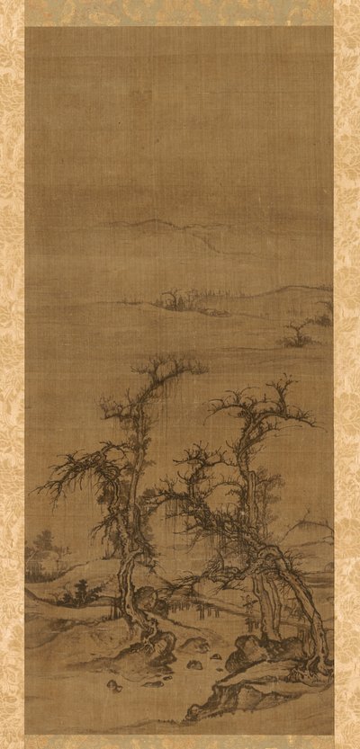 Llevando un Qin en una visita de Luo Zhichuan