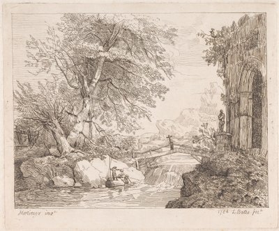 Paisaje con ruinas clásicas de Lydia Bates