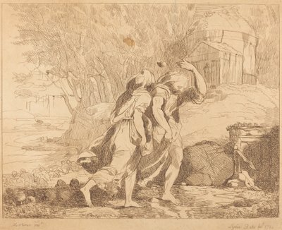 Dos Figuras Huyendo de Lydia Bates after John Hamilton Mortimer
