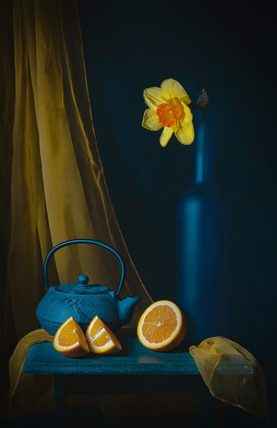 Tetera «Narciso» Naranjas de Lydia Jacobs
