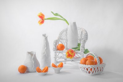Elegantes tulipanes y cítricos de Lydia Jacobs