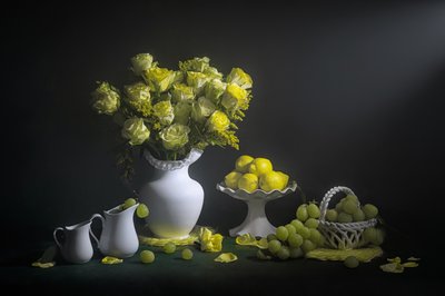Naturaleza muerta con verduras frescas de Lydia Jacobs