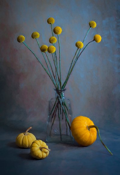 Naturaleza muerta de otoño dorado de Lydia Jacobs
